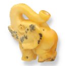 Bernstein natur Elefant  – Gravur