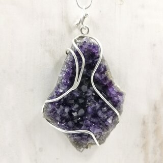 Amethyst Anhänger in 92,5er Silber