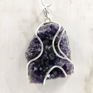 Amethyst Anhänger in 92,5er Silber