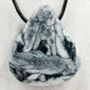 Pinolith Anhänger gebohrt