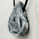 Pinolith Anhänger gebohrt