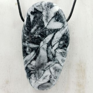 Pinolith Anhänger gebohrt