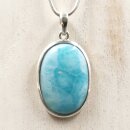 Larimar Anhänger in 92,5er Silber