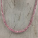 Pink Saphir Kette Linse fac. ca. 45cm