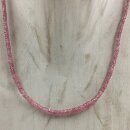 Pink Saphir Kette Linse fac. ca. 45cm