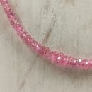 Pink Saphir Kette Linse fac. ca. 45cm