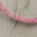 Pink Saphir Kette Linse fac. ca. 45cm