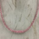 Pink Saphir Kette Linse fac. ca. 45cm