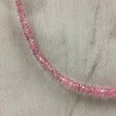 Pink Saphir Kette Linse fac. ca. 45cm