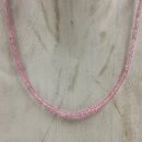 Pink Saphir Kette Linse fac. ca. 45cm