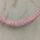 Pink Saphir Kette Linse fac. ca. 45cm