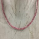 Pink Saphir Kette Linse fac. ca. 45cm