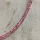 Pink Saphir Kette Linse fac. ca. 45cm