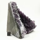 Amethyst aus Uruguay stehendes Stück mit poliertem Rand