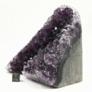 Amethyst aus Uruguay stehendes Stück mit poliertem Rand