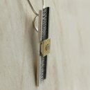 Rohdiamant Anhänger in Silber gefasst - Model 15