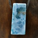 Larimar Anhänger gebohrt