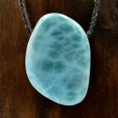 Larimar Anhänger gebohrt