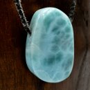 Larimar Anhänger gebohrt