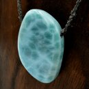 Larimar Anhänger gebohrt