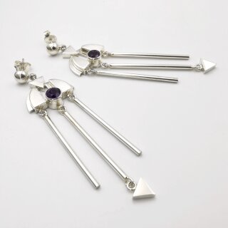 Ohrstecker 92,5er Silber mit Amethyst