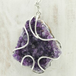 Amethyst Anhänger in 92,5er Silber