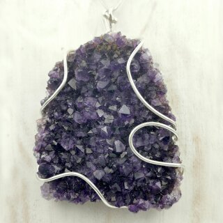 Amethyst Anhänger in 92,5er Silber