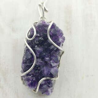 Amethyst Anhänger in 92,5er Silber