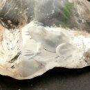 Bergkristall/Rauchquarz mit Frosch Gravur