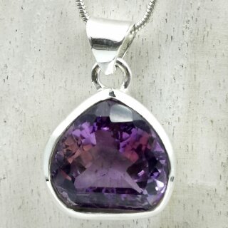 Amethyst Anhänger fac. in 92,5er Silber