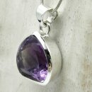 Amethyst Anhänger fac. in 92,5er Silber