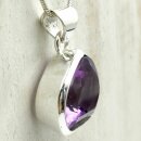 Amethyst Anhänger fac. in 92,5er Silber