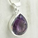 Amethyst Anhänger fac. in 92,5er Silber