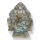 Labradorit Buddha Kopf - Gravur