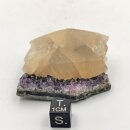 Calcit Kristall auf Uruguay Amethyst