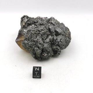 Zinkblende ( Sphalerit) auf gelbem Fluorit