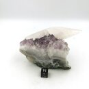 Amethyst mit Calcit Kristall