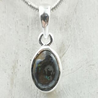 Boulder Opal Anhänger in 92,5er Silber gefasst