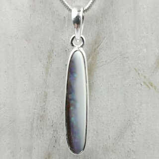 Boulder Opal Anhänger in 92,5er Silber gefasst