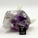 Amethyst mit Calcit Kristall