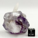 Amethyst mit Calcit Kristall