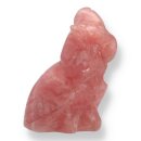 Rhodochrosit Eule - Gravur