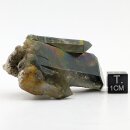 Bergkristall mit Chlorit und natürlichen Aura Flächen