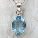Topaz beh. Anhänger in 92,5er Silber gefasst