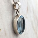 Topaz beh. Anhänger in 92,5er Silber gefasst