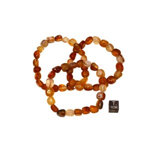 Karneol TBH Armband Nugget ca. 0,8x1,2 / 19cm