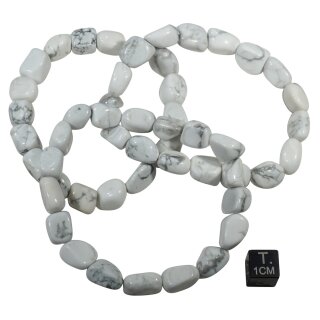 Magnesit Armband Nugget ca. 0,8x1,2 / 19cm