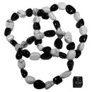 Magnesit-Obsidian-Mix Armband Nugget ca. 0,8x1,2 / 19cm