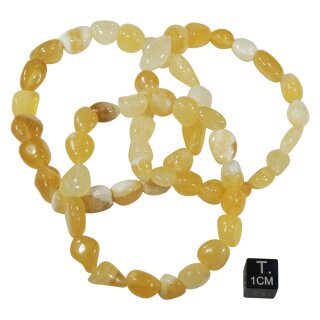 Orangencalcit Armband Nugget ca. 0,8-1,2 / 19cm