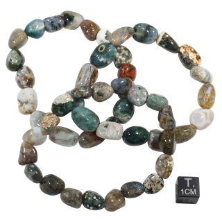 Ozeanachat Armband Nugget ca. 0,8-1,2 / 19cm